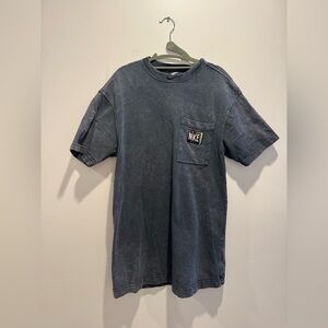 Vintage Nike Black Acid Wash Pocket T-Shirt Dress